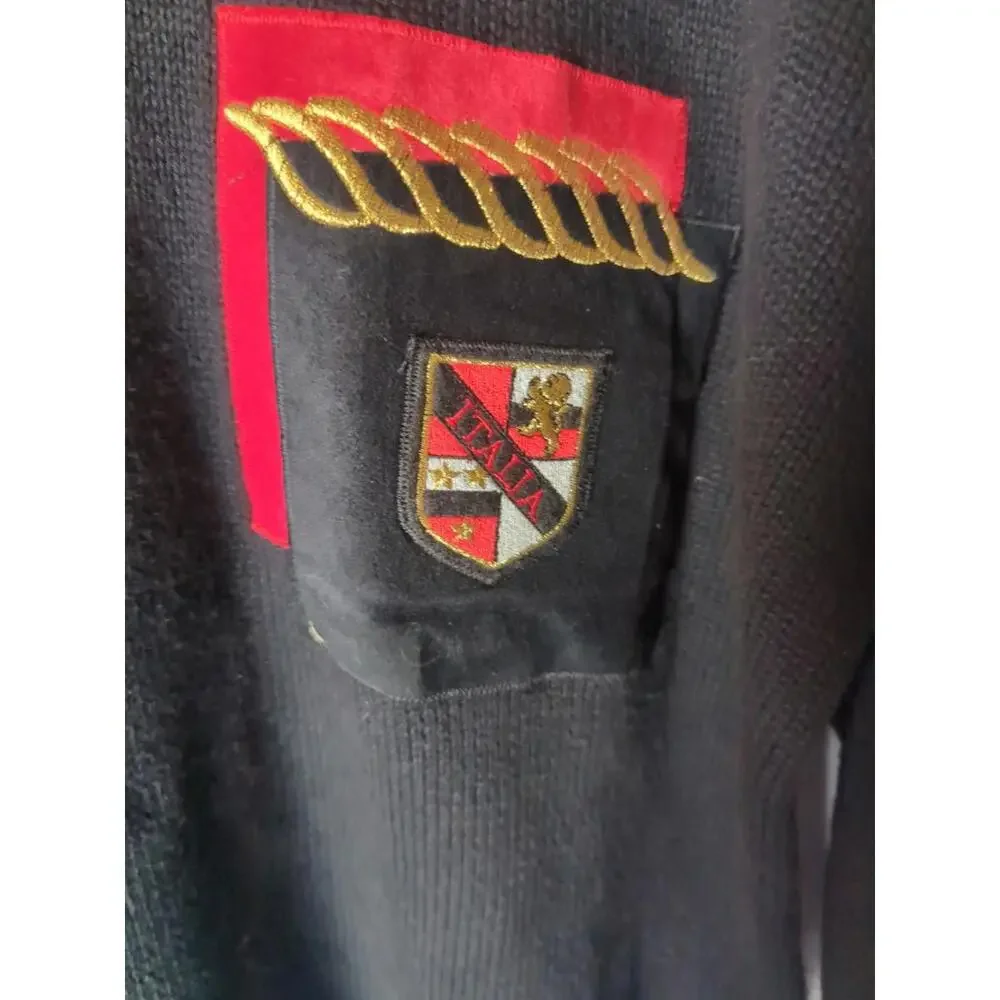 Escapadea vintage Men's Italia Collered Sweater Size S 100% Cotton - Picture 5 of 8